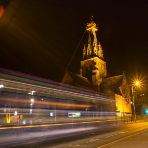 Nottingham Cathedral by Night by Andrea Palmer