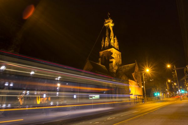 Nottingham Cathedral by Night by Andrea Palmer